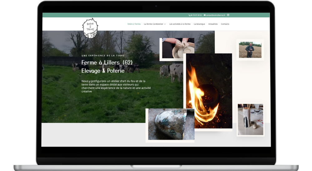 site WordPress de Entre 2 Terres