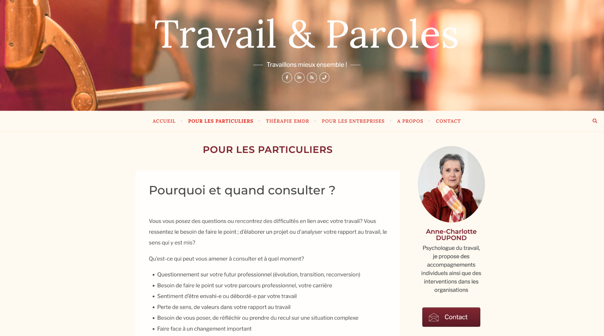 anncien site travail et paroles